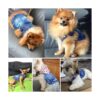 LKEX Chaqueta de mezclilla para perro camisa de mezclilla