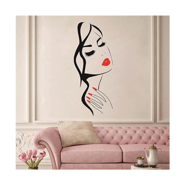 Calcomanía de pared para salón de belleza manicura salón
