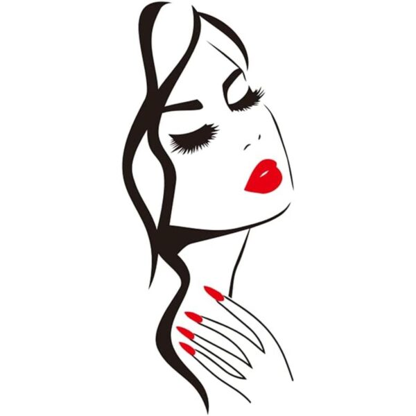 Calcomanía de pared para salón de belleza manicura salón