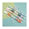 FASHEWELRY 10 cuentas cuadradas de silicona con letras de_5