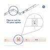 GE Cinta de luz LED color blanco frío 20 pies