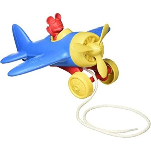 Juguetes verdes Mickey Mouse Avión Pull Toy TG_1