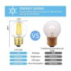 Bombilla E26 Edison regulable G16.5 de 6 W igual a 60 W_2