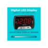 Westclox Gran 1.4 rojo LED Digital FM Reloj Radio 2_2