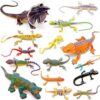 Guaishou Lizards Toys Juego de 15 figuras realistas de_1