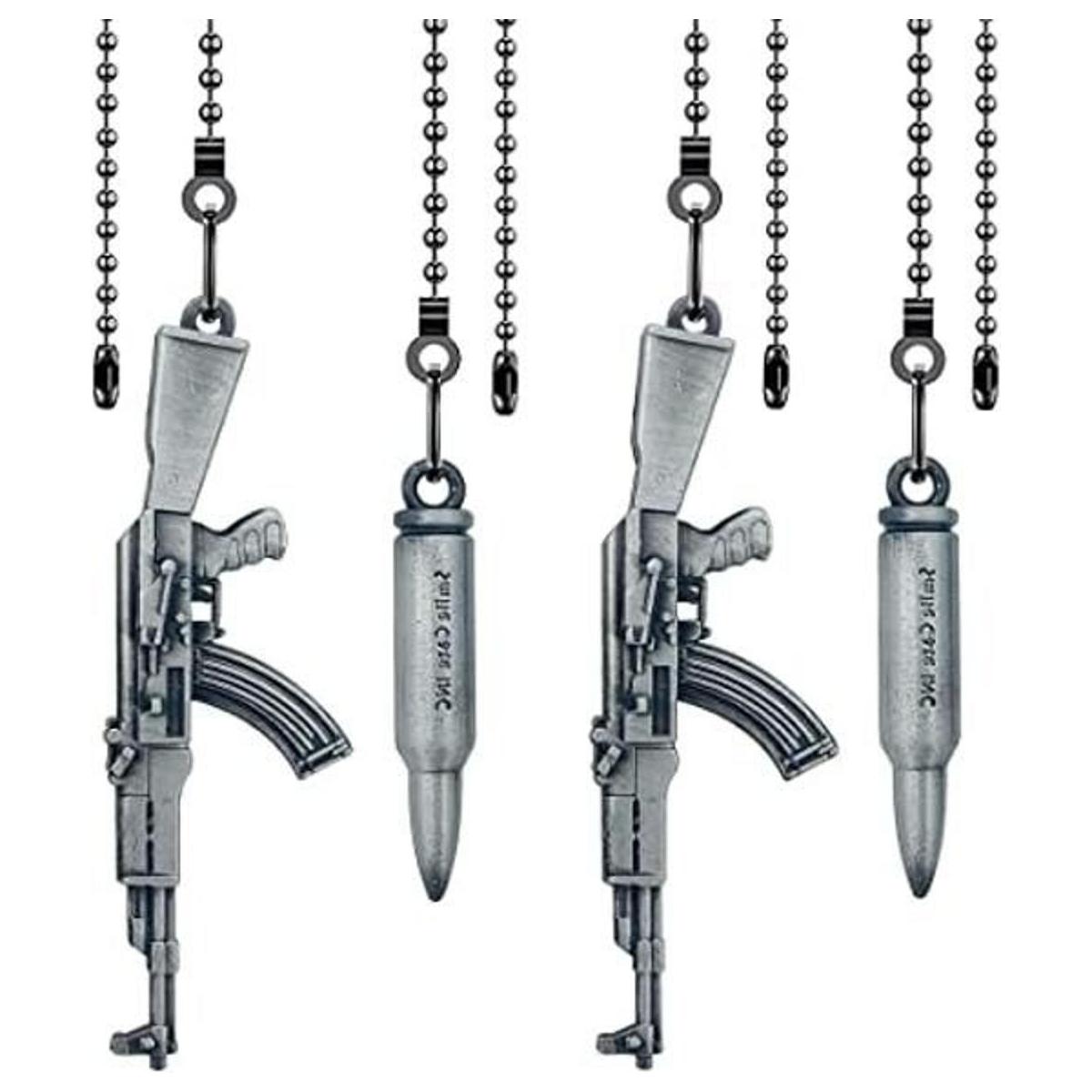 4 cadenas de tracción de plata Dotlite para ventilador de