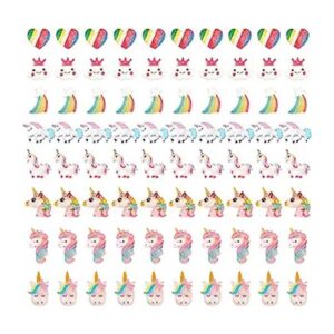 SUNNYCLUE 80 piezas de 8 estilos de unicornio con temática