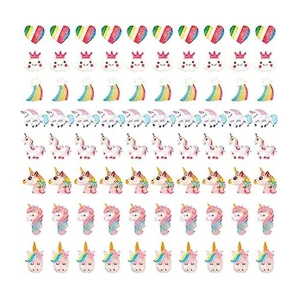 SUNNYCLUE 80 piezas de 8 estilos de unicornio con temática