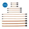 MMOBIEL 12 cables de extensión servo RC de 3 pines hembra