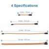 MMOBIEL 12 cables de extensión servo RC de 3 pines hembra