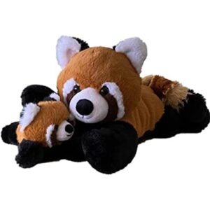 Red Pandas Juego de juguetes de peluche súper suaves para