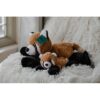 Red Pandas Juego de juguetes de peluche súper suaves para
