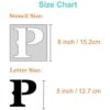 Plantillas de letras de 6 pulgadas para pintar sobre