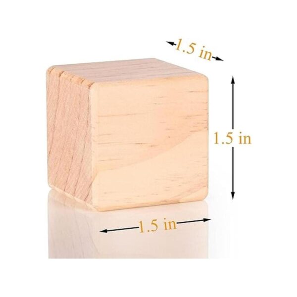 Cubos de madera bloques de madera natural de 1.5