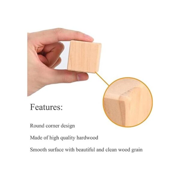 Cubos de madera bloques de madera natural de 1.5