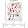 Manta floral de flores silvestres manta decorativa de
