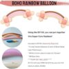 Guirnalda de globos bohemia rubor nude rosa marrón