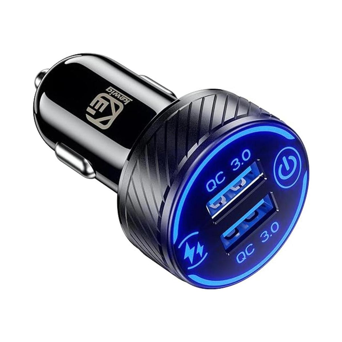 KEWIG Cargador de coche adaptador rápido de 36 W y 3 A