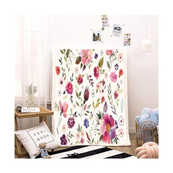 Manta floral de flores silvestres manta decorativa de