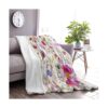 Manta floral de flores silvestres manta decorativa de