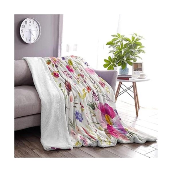 Manta floral de flores silvestres manta decorativa de