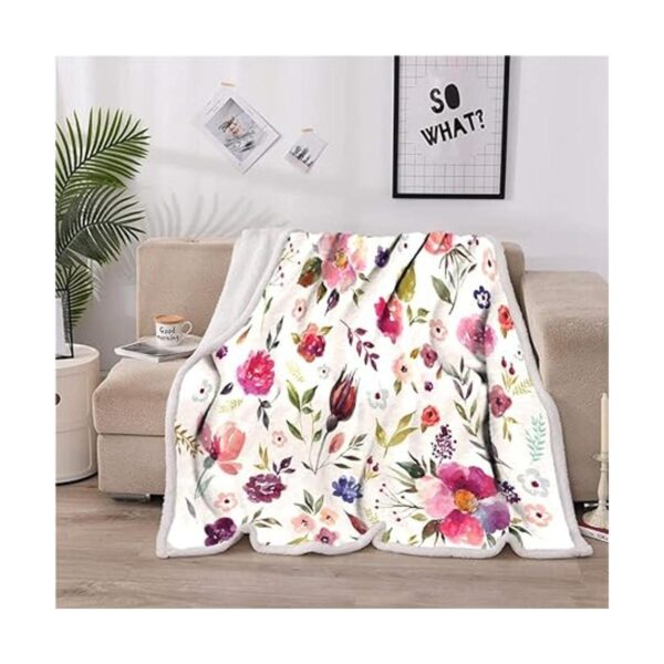 Manta floral de flores silvestres manta decorativa de