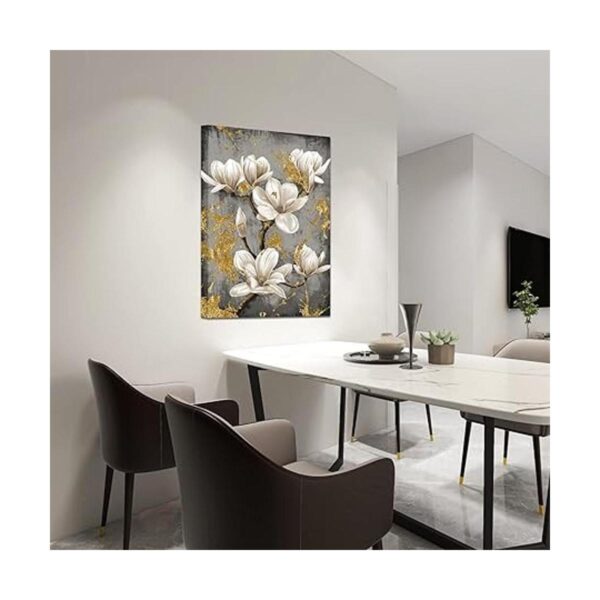 FuShvre Magnolia blanca pintura de lienzo flores con_3