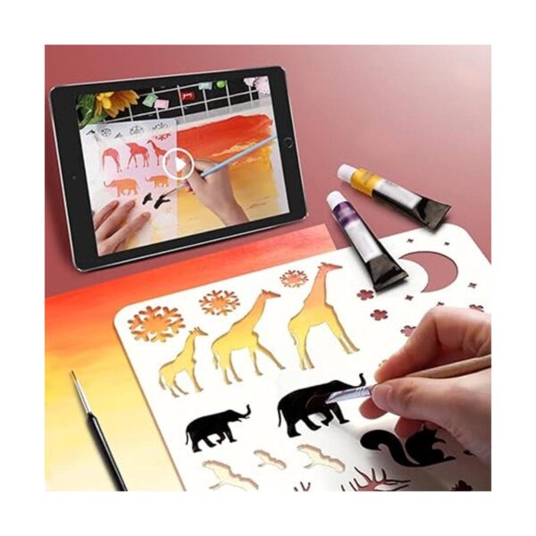 Kelendle 5 plantillas reutilizables para pintar con