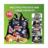 Iknoe Bolsa térmica grande plegable con 24 latas aisladas_2