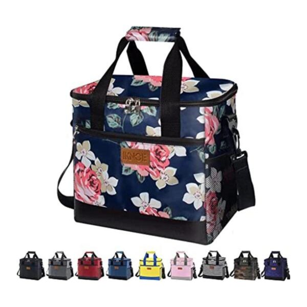 Iknoe Bolsa térmica grande plegable con 24 latas aisladas_1