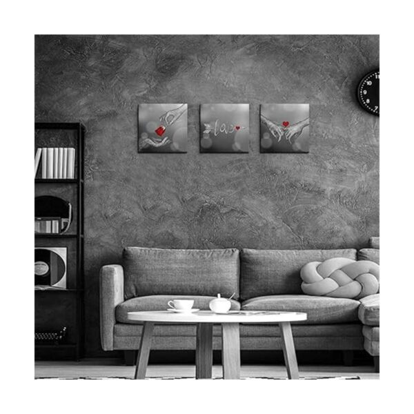 Biuteawal Arte de la pared del amor y la mano en la mano_2