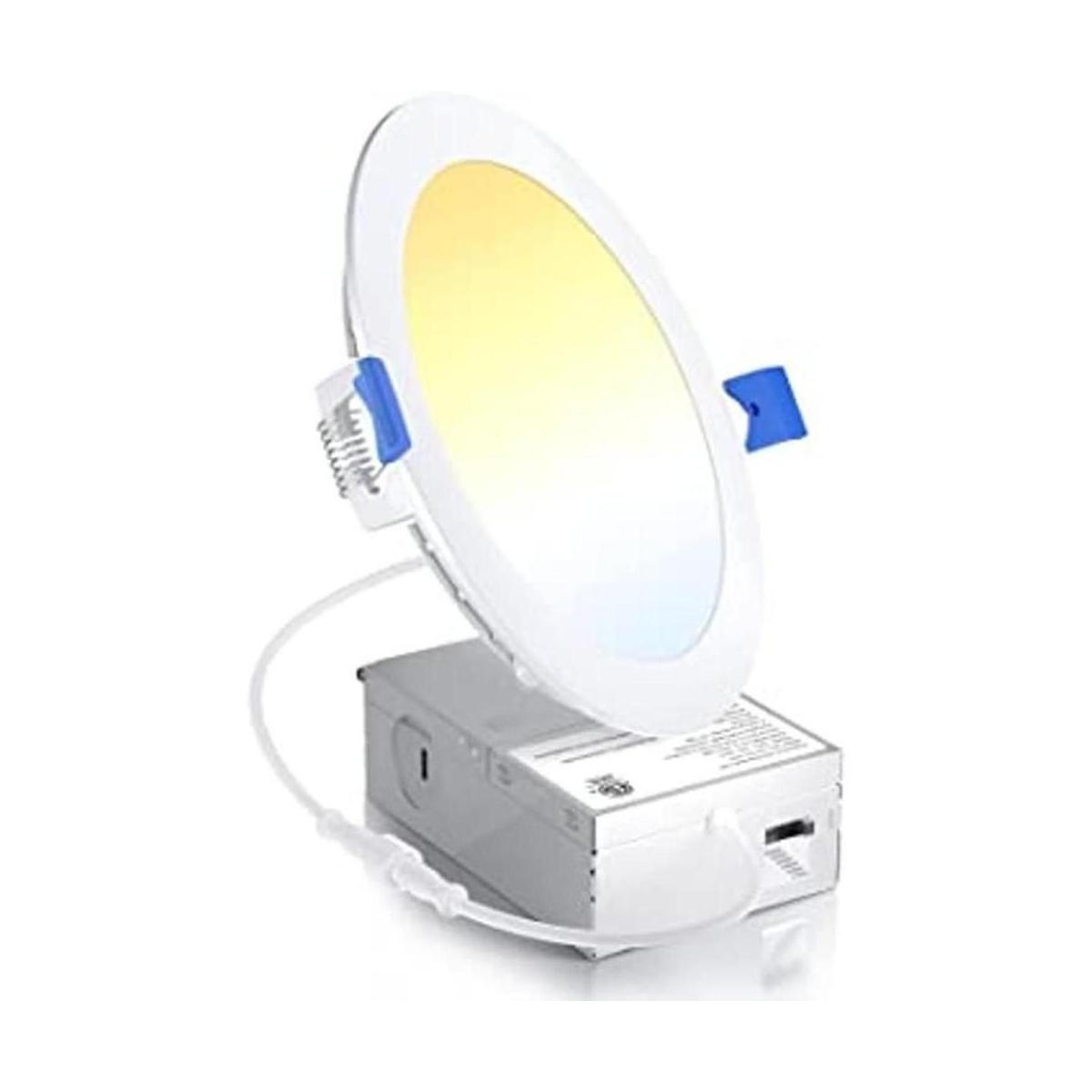 Ensenior 1 paquete de luz LED empotrada ultrafina de 6