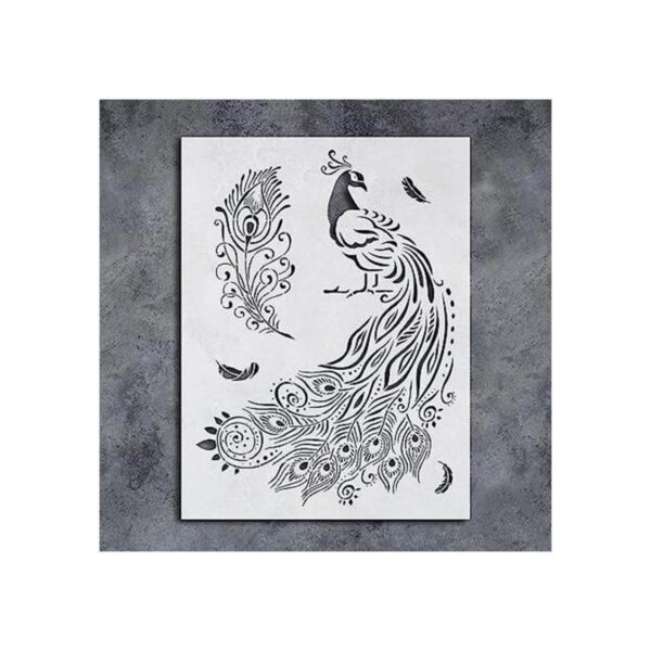 Plantilla GSS Designs de pavo real Plantillas_1