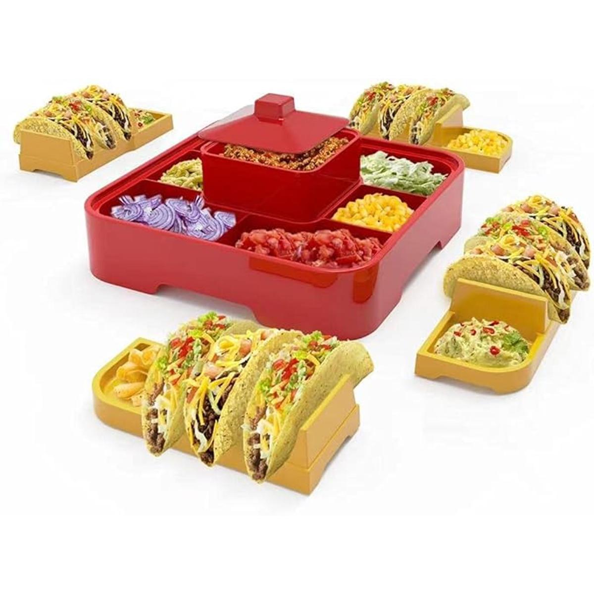Soporte para tacos juego de 4 soportes de plástico para