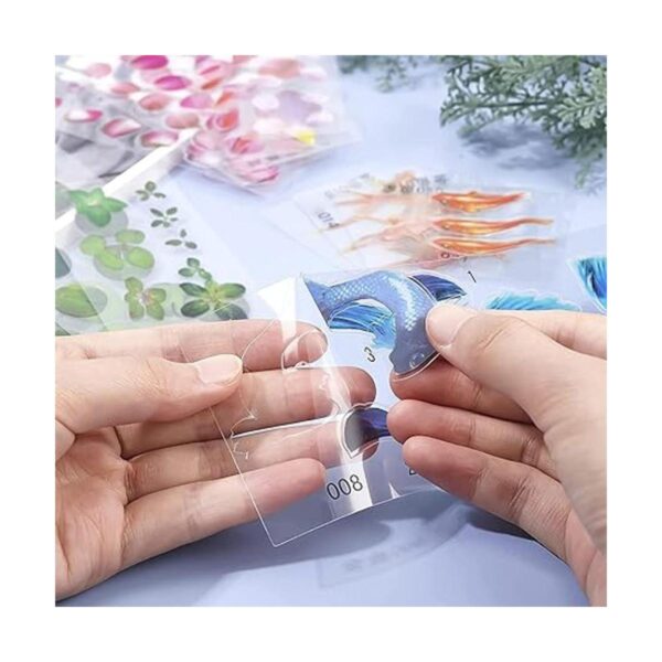OLYCRAFT 37 hojas de calcomanías de película de peces