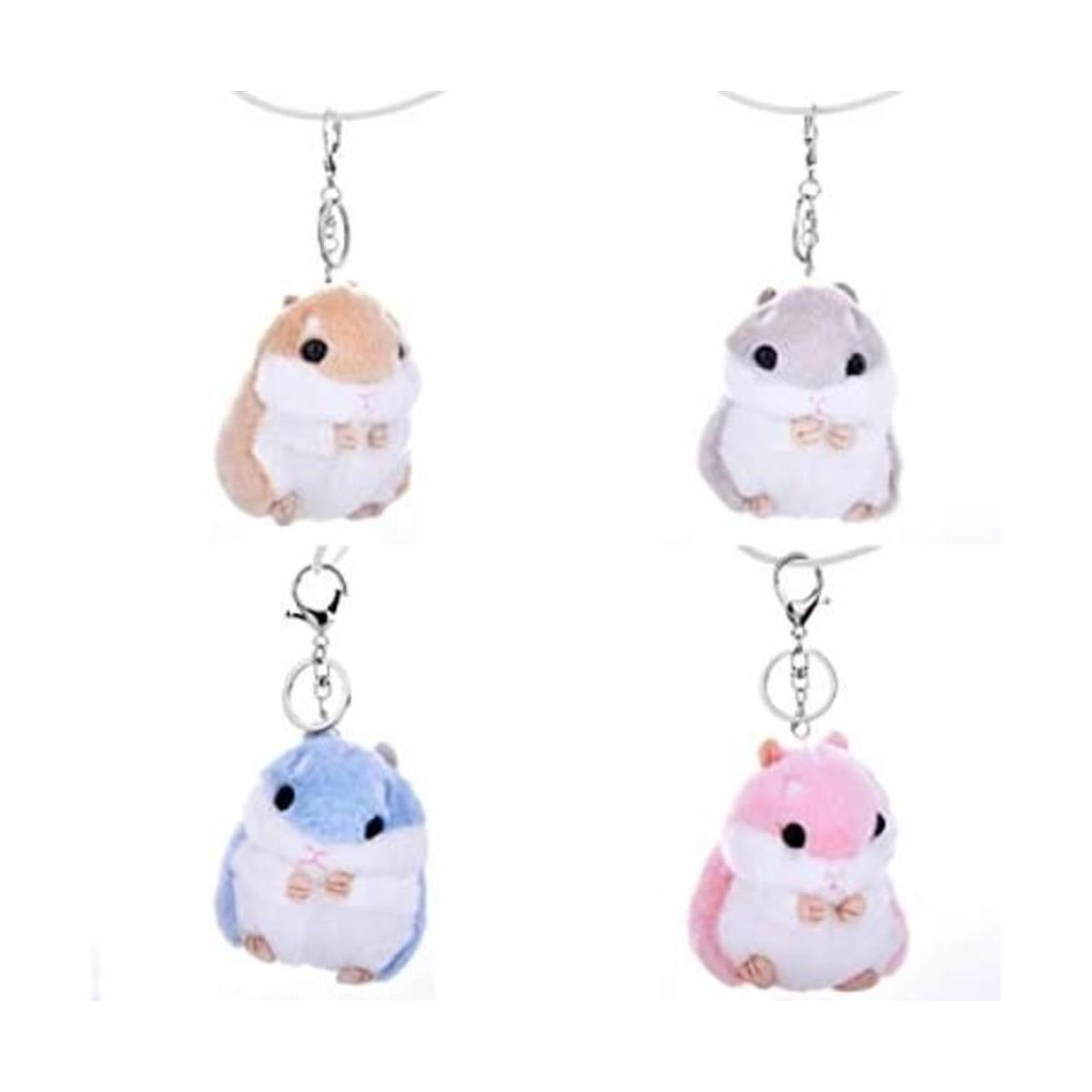 CheeseandU 4 unidades lindo hámster muñeca de peluche