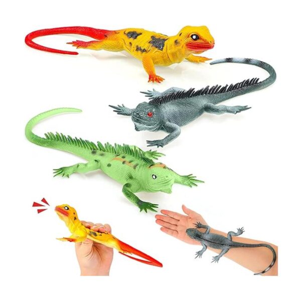 3 piezas de plástico lagarto juguetes de 15 pulgadas de_1