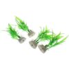 4 plantas de plástico artificial verde para peceras de_3