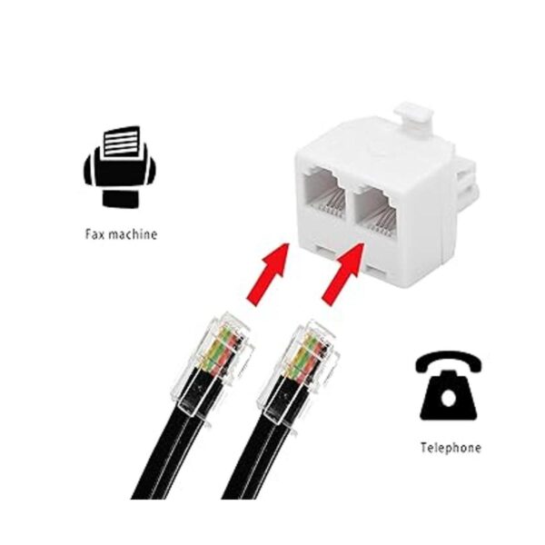 Adaptador de pared para teléfono de enchufe dúplex 1 a 2_2