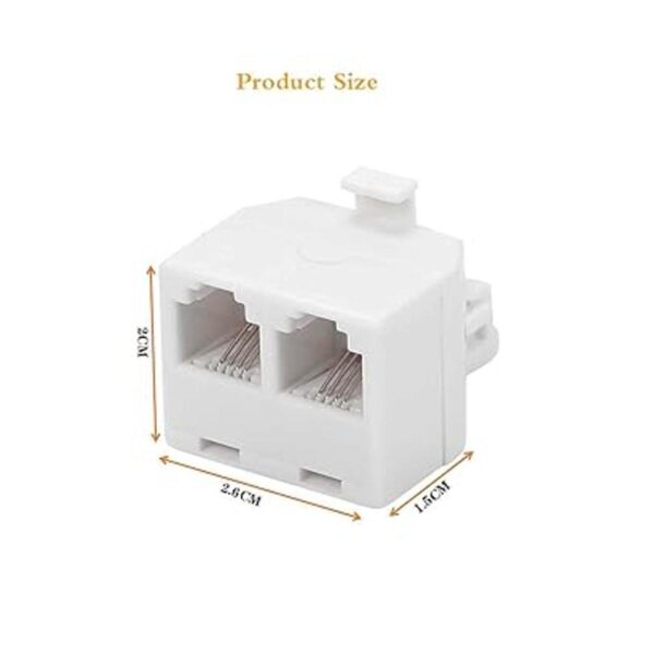 Adaptador de pared para teléfono de enchufe dúplex 1 a 2_3