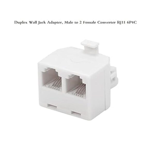 Adaptador de pared para teléfono de enchufe dúplex 1 a 2_4