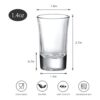Crazystorey Paquete de 40 vasos para chupitos de base