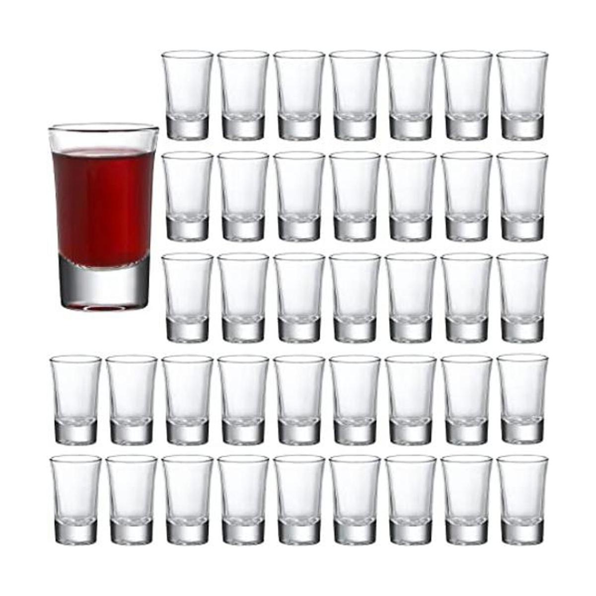 Crazystorey Paquete de 40 vasos para chupitos de base