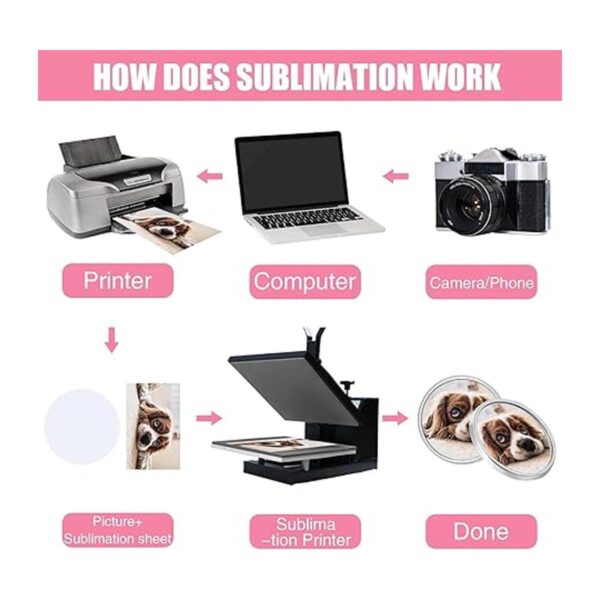 Pines de sublimación en blanco para hacer manualidades 10