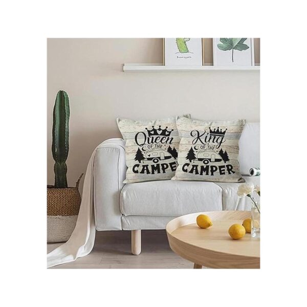 HUYAW Juego de 2 fundas de almohada para cama King Queen_2