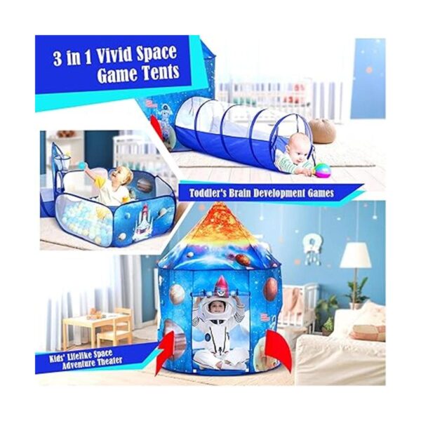 GeerWest 3 hoyos de bolas para niños pequeños con tienda_2