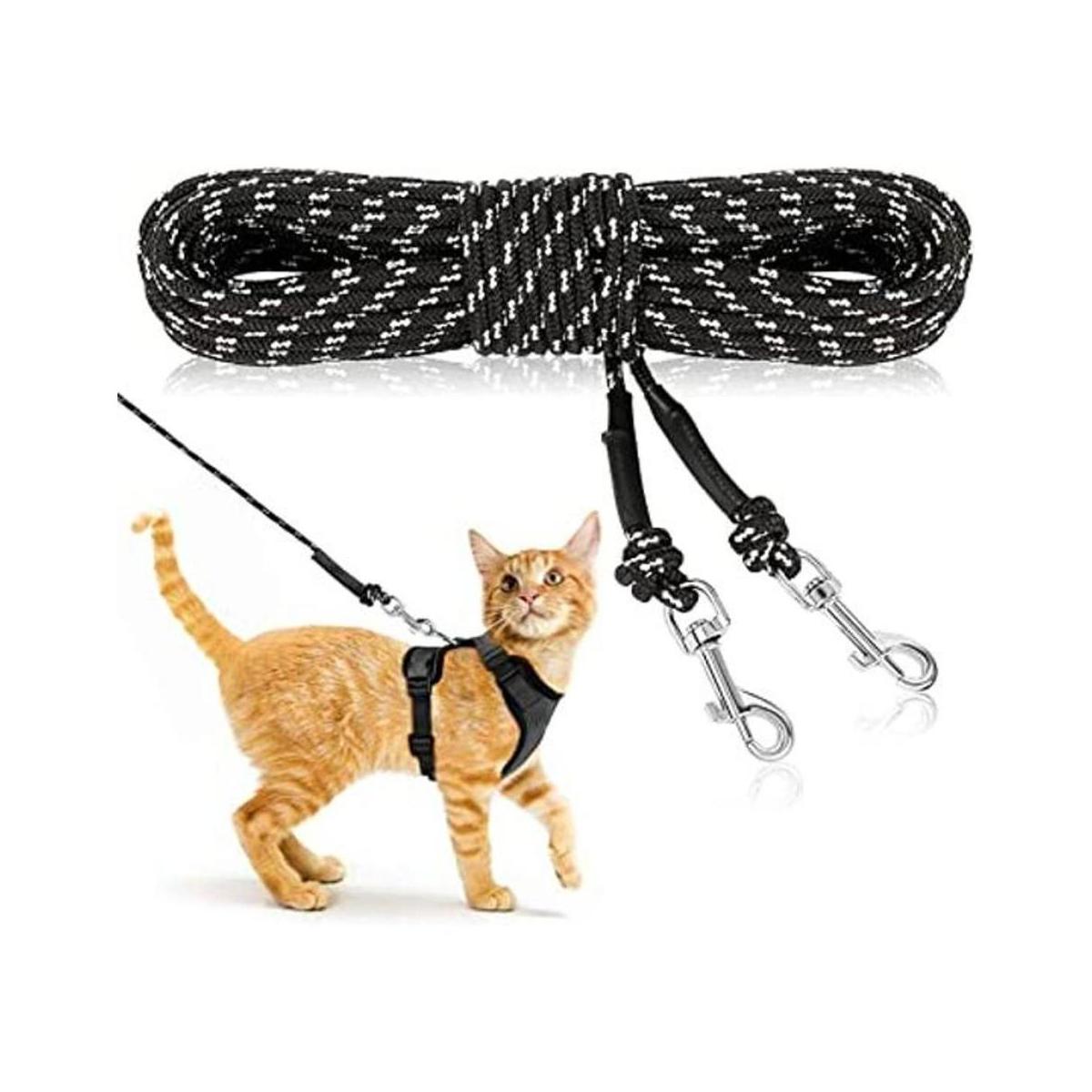 RYPET Correa larga reflectante para gatos 15 pies a