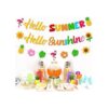 Hello Summer Hello Sunshine Banner para verano Hawaiian
