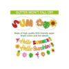 Hello Summer Hello Sunshine Banner para verano Hawaiian