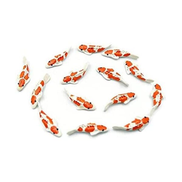 Lote de 12 miniaturas de peces Koi de hadas de jardín